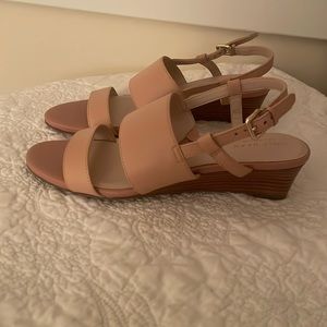 Cole Haan Annabel Grand 360 Wedge Sandals in Light Pink (NWOT)